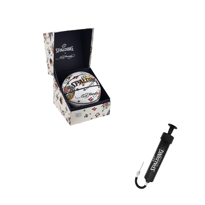 SPALDING x Ed Hardy Pu Basketball White Size 7 Training Unisex US Version