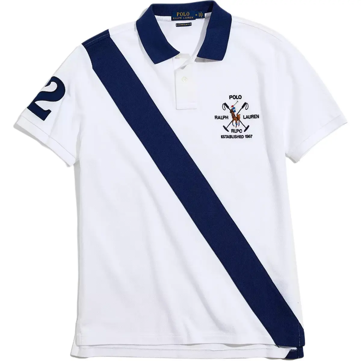 Polo Ralph Lauren Polo Shirt Custom Slim Fit Men's White