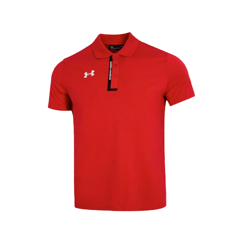 Under Armour Knitted sports quick dry antibacterial red polo, with your logo imprint, with short sleeve