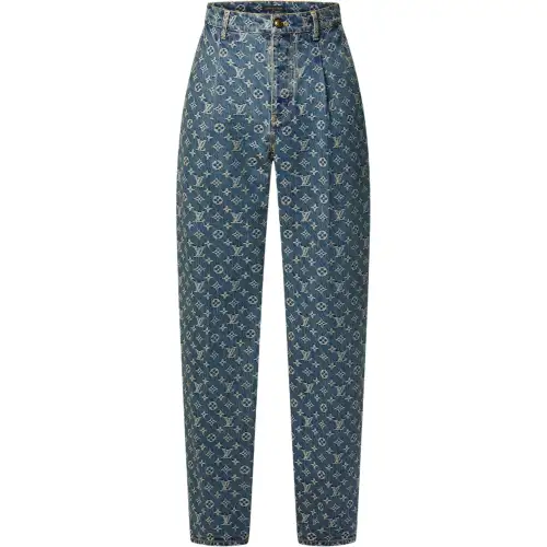 LOUIS VUITTON Monogram Denim Tailored Pants