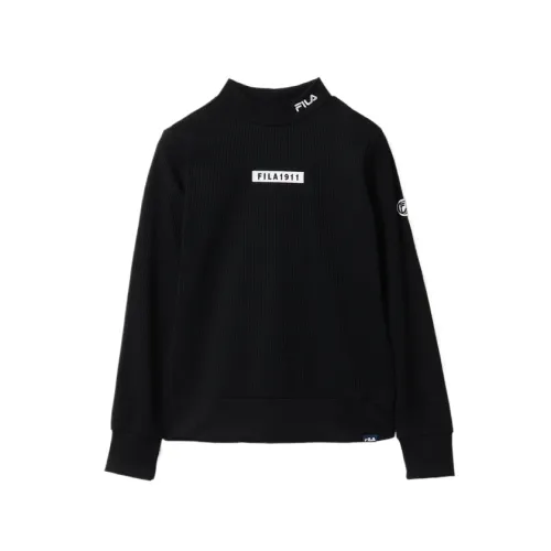 FILA Shirts Women's Black Stand Collar Moderate
