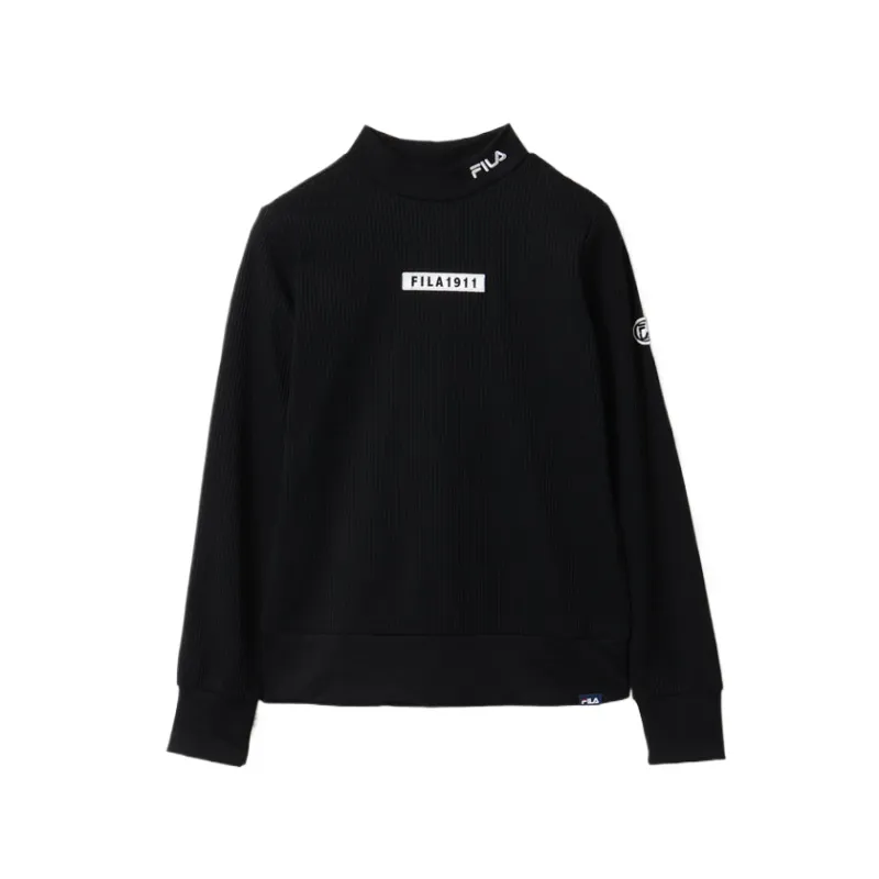 FILA Shirts Women's Black Stand Collar Moderate