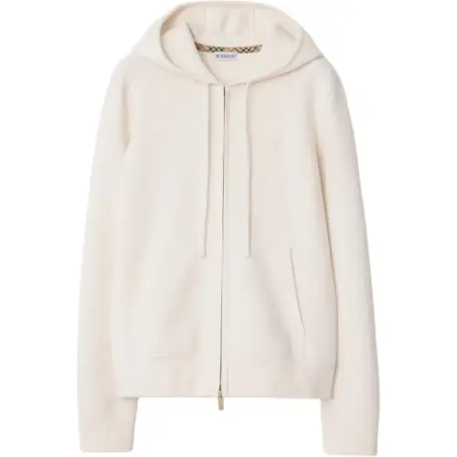 Burberry hooded zip-up cardigan
