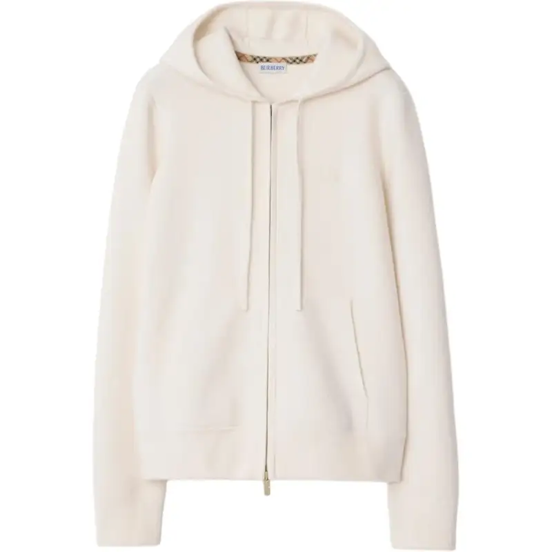 Burberry hooded zip-up cardigan