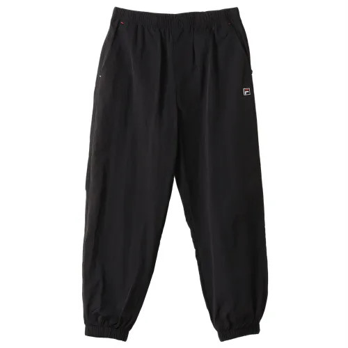 FILA Knitted Sweatpants Unisex Black Moderate Cuffed Pants