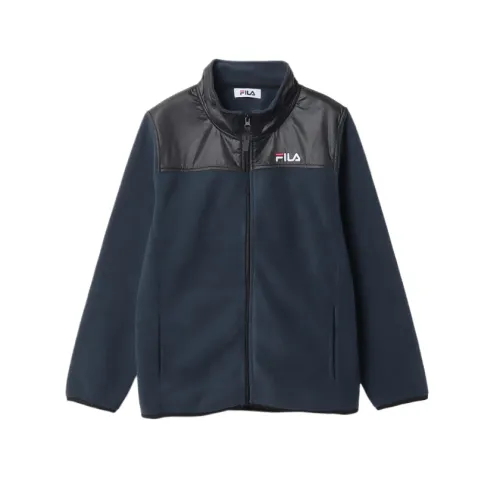 FILA Jackets Women's Marine Blue Stand Collar Moderate Soft Shell