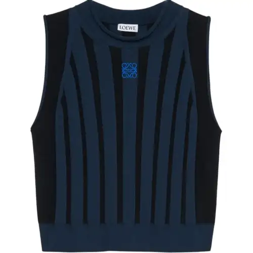 Loewe striped-pattern sleeveless top