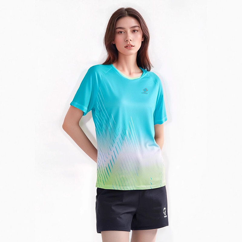 KUMPOO Badminton Jersey Unisex Light Blue