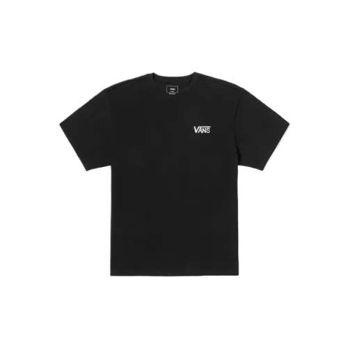 Vans T Shirts Men's Black Crew Neck Moderate Straight Fit