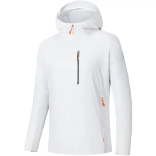 ANTA Jackets Men's Papyrus White Hooded Thin Other