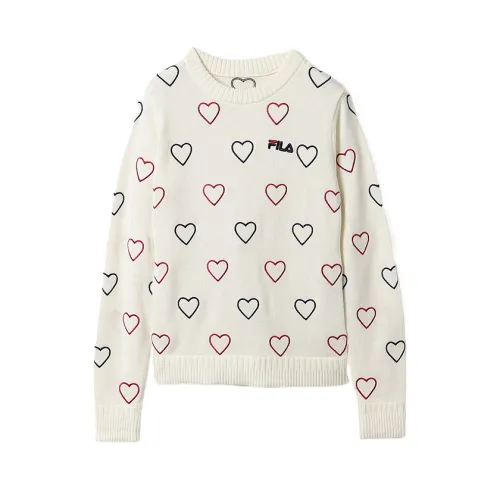 FILA Sweaters Women's White Crew Neck Moderate Other