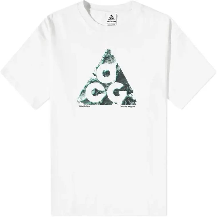 Nike T-Shirts Men's White Crew Neck Thin Straight Fit