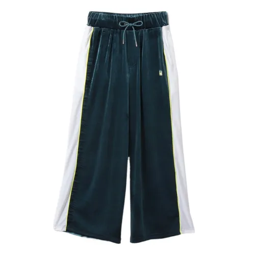 FILA Casual Pants Men's Green Moderate Straight Fit Pants