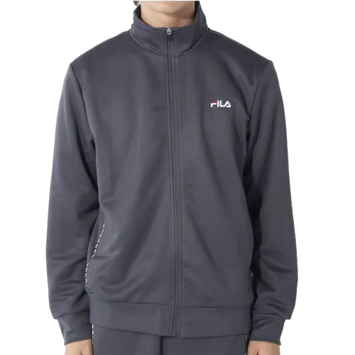 FILA Jackets Men's Gray Stand Collar Moderate Other