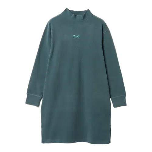 FILA Coats Women's Green Stand Collar Moderate