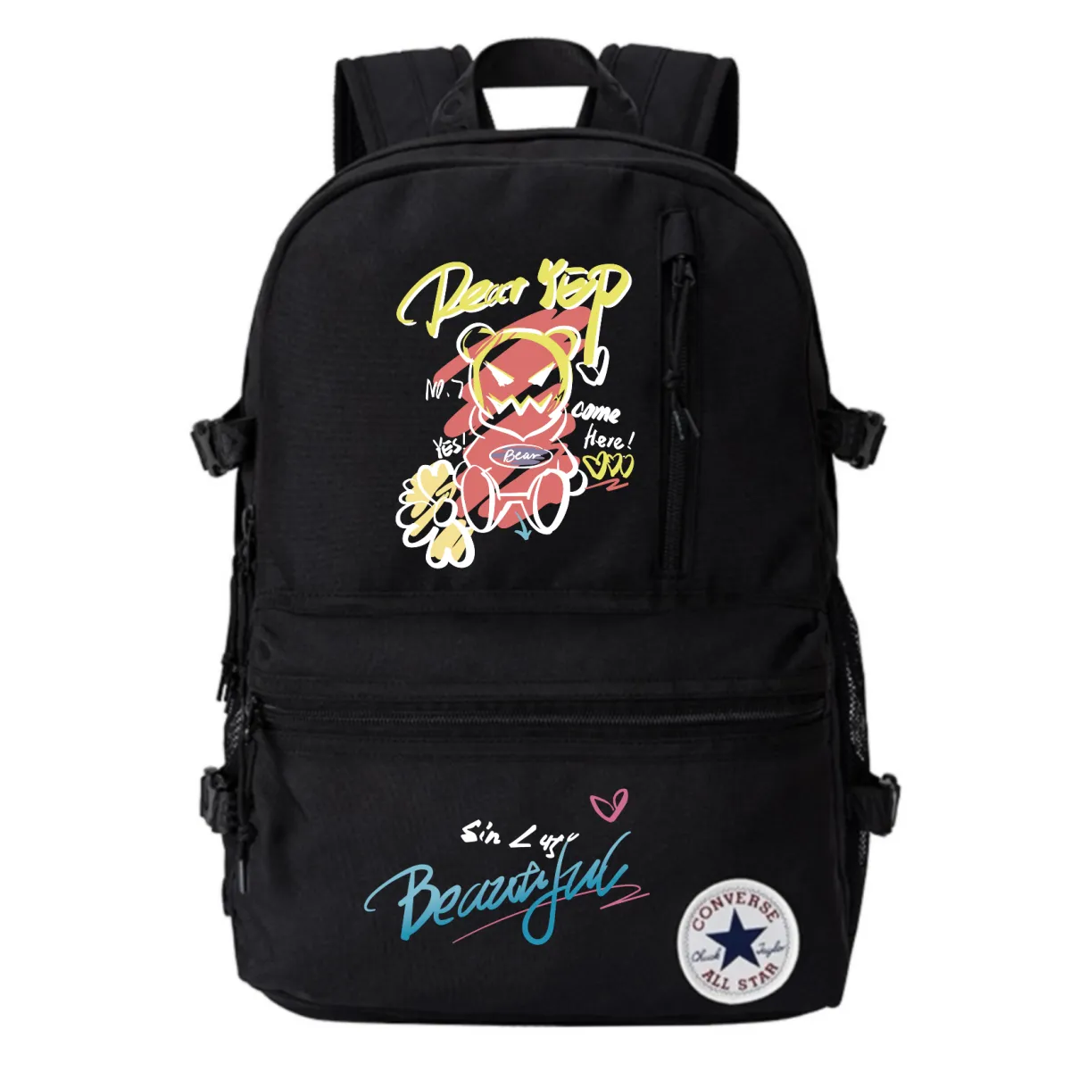 Converse Polyester Backpack Regular Unisex Black