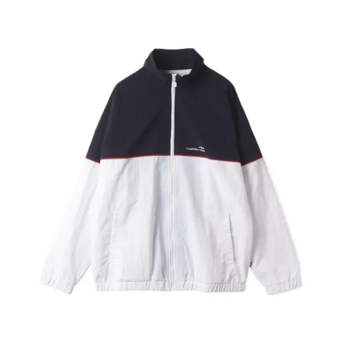 FILA Jackets Men's White Stand Collar Moderate Other