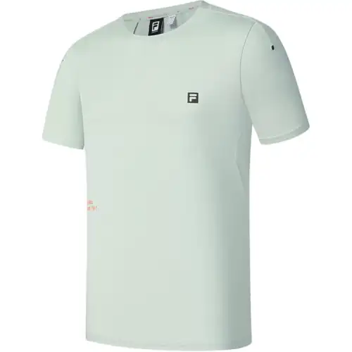 FILA Fitness T Shirts Men's Light Leaf Green L G Crew Neck Thin