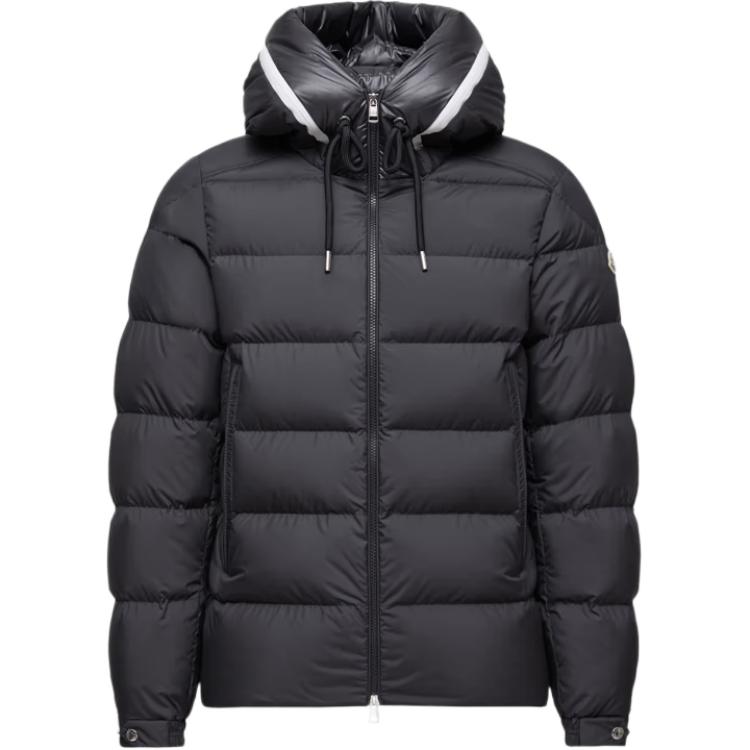 Мужская куртка Moncler Cardere Hooded Short Down Jacket (черная)