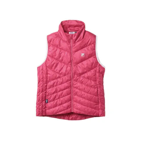 FILA Golf Collection Vests Women's Red Stand Collar Moderate