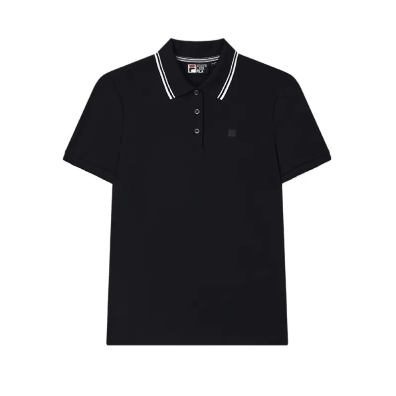 FILA WHITE Polo Shirts Women's Legend Blue NV Moderate