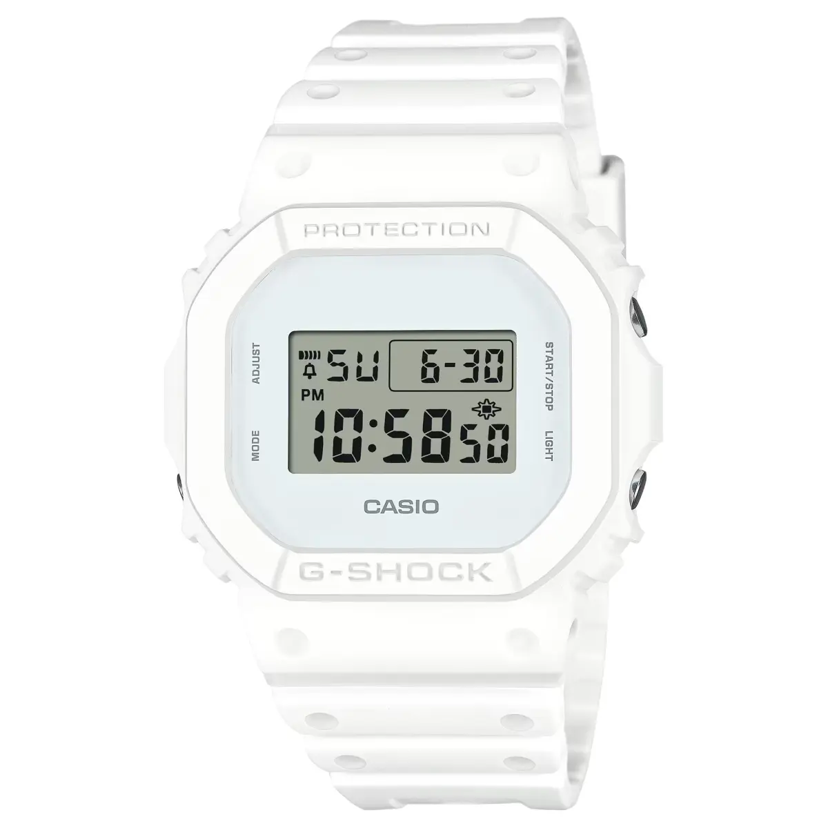 CASIO 5600 Collection Quartz Movement Resin Strap Watch Men's Watches Gray Dial