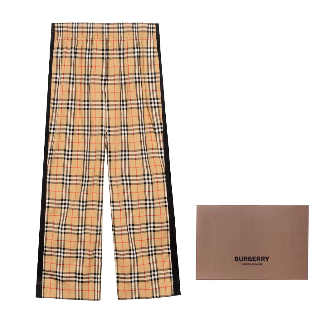 Женские штаны Burberry Vintage (бежевые) — фото 5