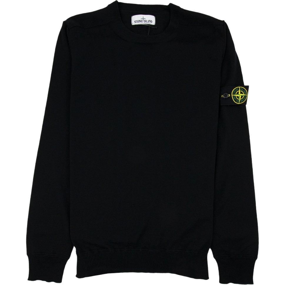 Мужской свитер STONE ISLAND Семпл (черный)