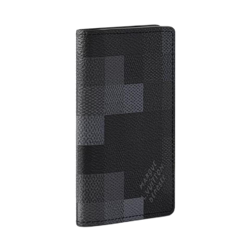 Мужской картхолдер Louis Vuitton Damoflage Black (черный) — фото 2