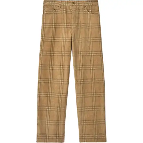 Burberry Checked Corduroy Trousers