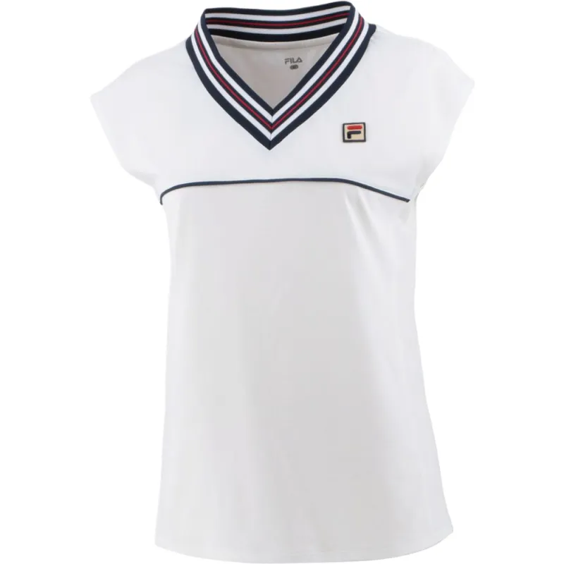 FILA Tennis Tops Women's White
