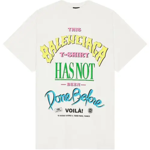 Balenciaga Graphic Printed Oversized T Shirt