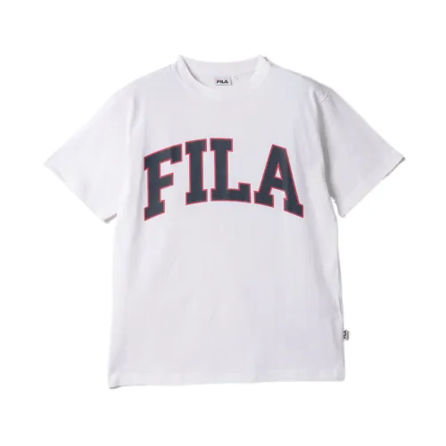 FILA T Shirts Men's White Crew Neck Moderate