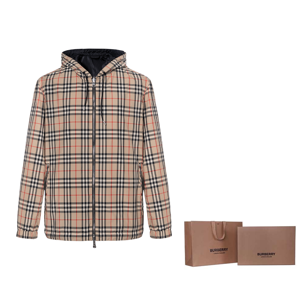 Мужская куртка Burberry (бежевая) — фото 10