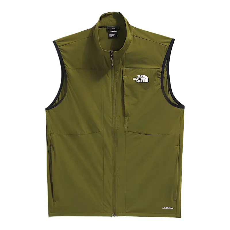 THE NORTH FACE Vests Men's Olive Green Stand Collar Moderate Other