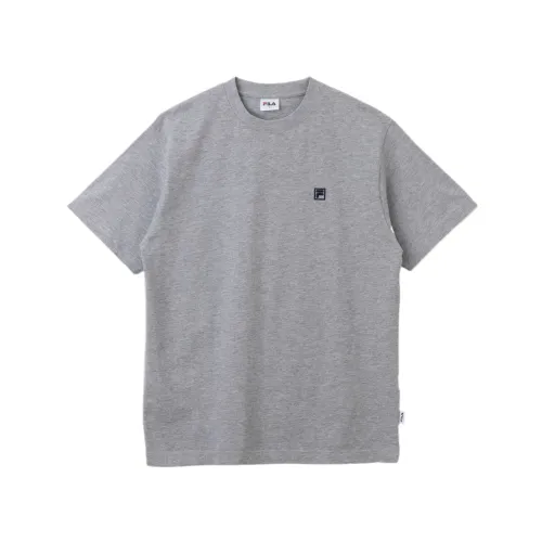 FILA T Shirts Men's Gray Crew Neck Moderate