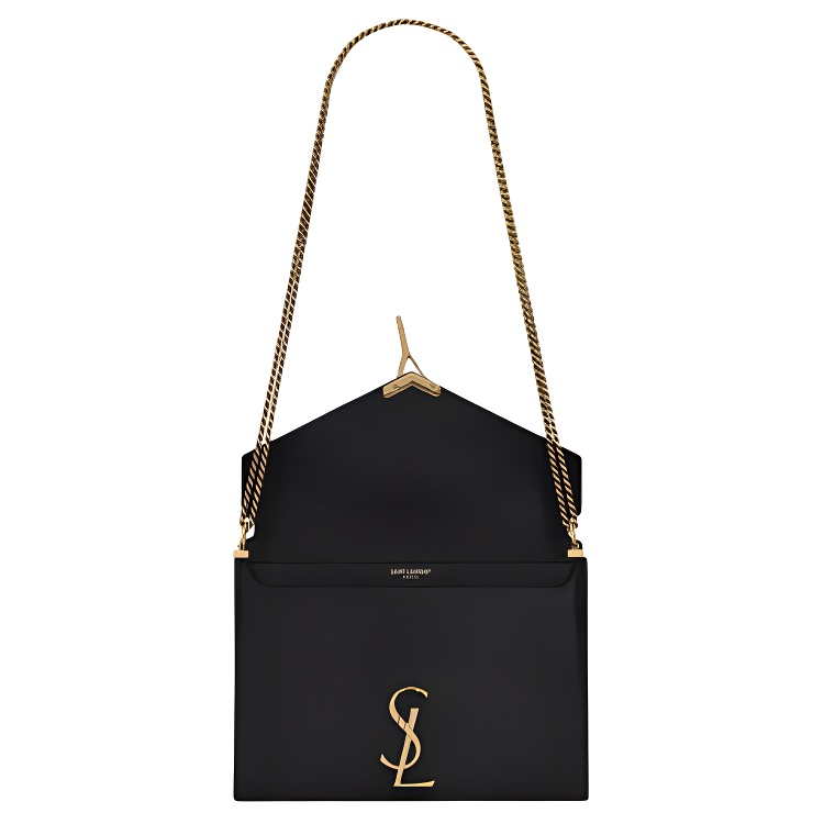 Женская сумка SAINT LAURENT YSL CASSANDRA Logo (черный) — фото 2