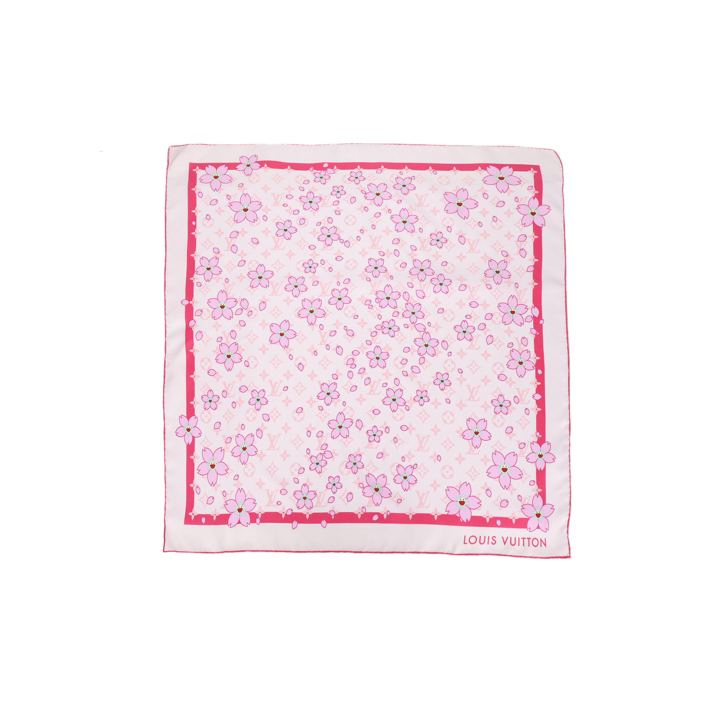 Платок Louis Vuitton Floral (розовый)