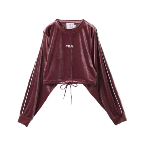 FILA T Shirts Women's Red Crew Neck Moderate