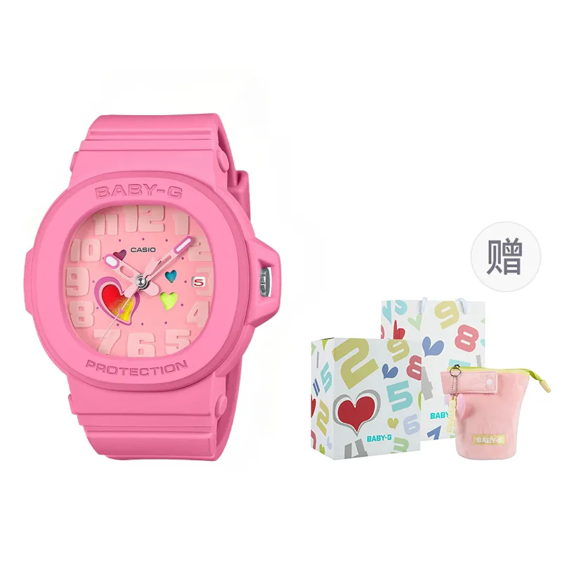 CASIO BGA 10 Quartz Movement Watch Women's Watch Pink Watch Dial