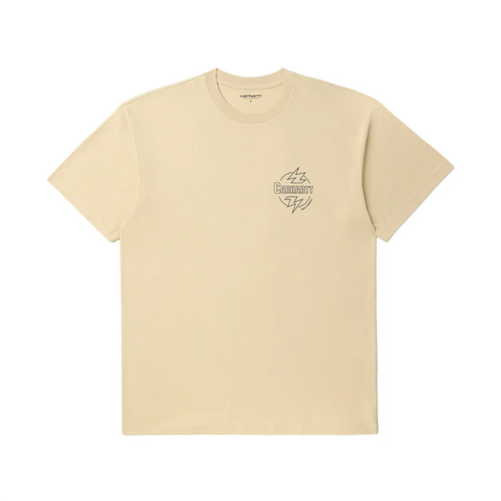Carhartt WIP T-Shirts Men's KHX/Khaki Crew Neck Moderate
