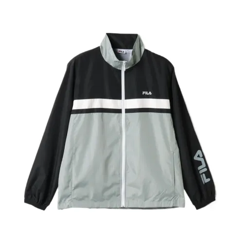 FILA Jackets Men's Black Stand Collar Moderate Other