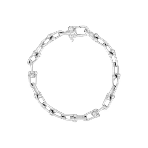 TIFFANY & CO. Tiffany Tiffany HardWear series chain link small buckle 925 silver bracelet women's silver
