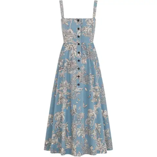 DIOR Dioriviera FW25 Slip Dress Women's Starry Blue