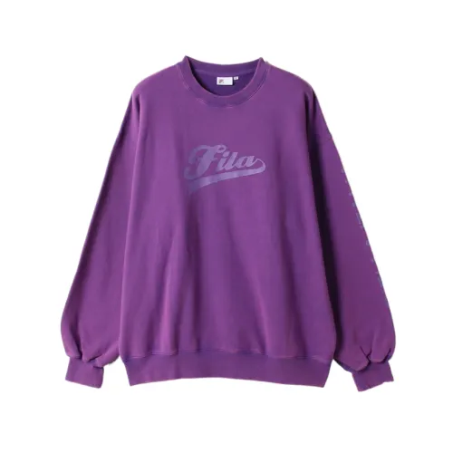 FILA Shirts Unisex Purple Crew Neck Moderate