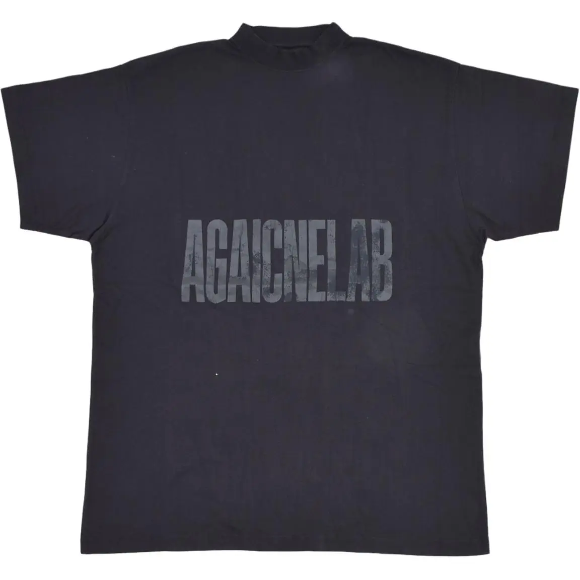 Balenciaga T Shirt Loose Fit Men's Dark Gray