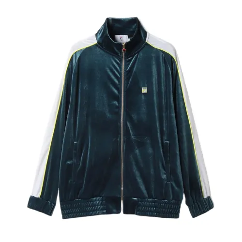FILA Jackets Men's Green Stand Collar Moderate Other