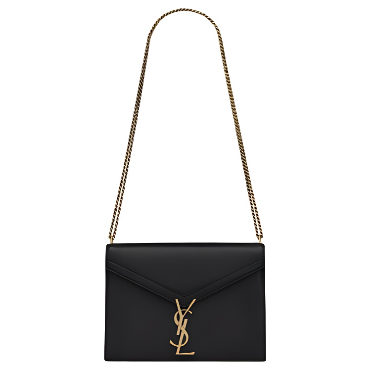 Женская сумка SAINT LAURENT YSL CASSANDRA Logo (черный)