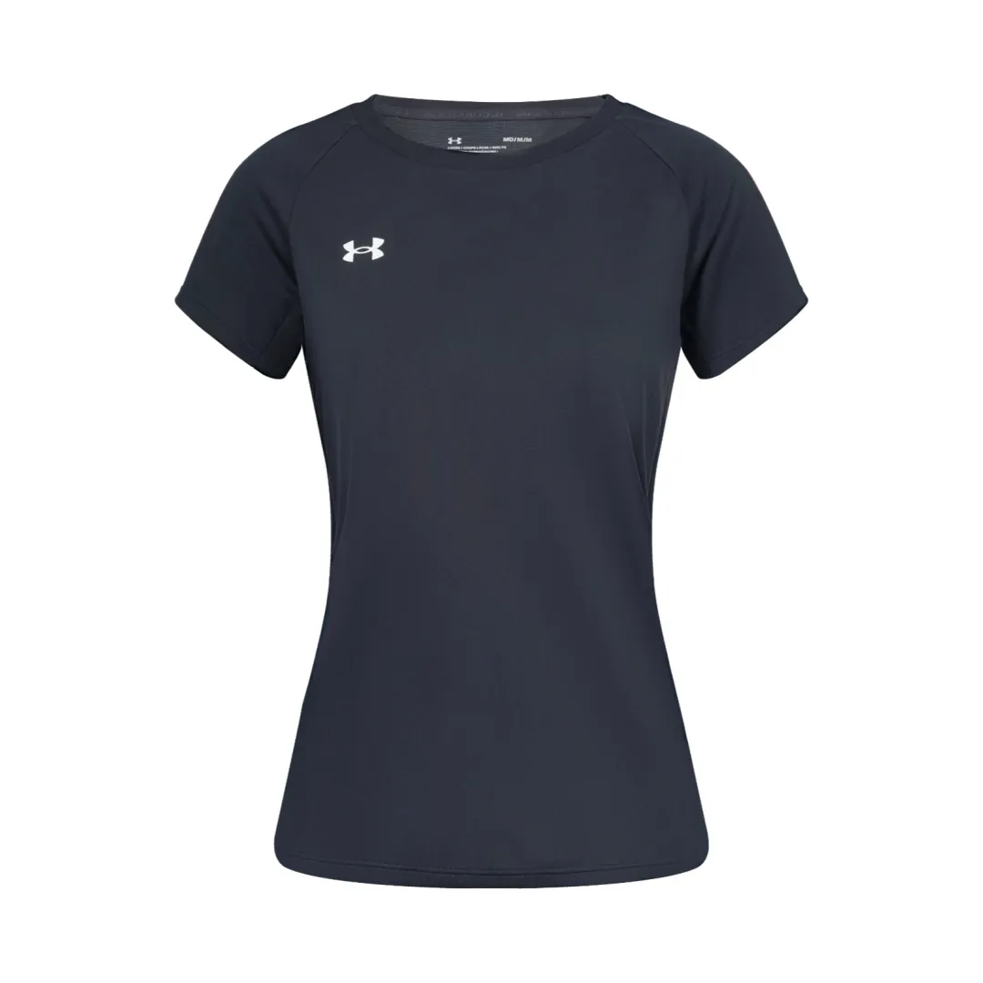 Under Armour T Shirts Unisex Black Crew Neck Thin Straight Fit