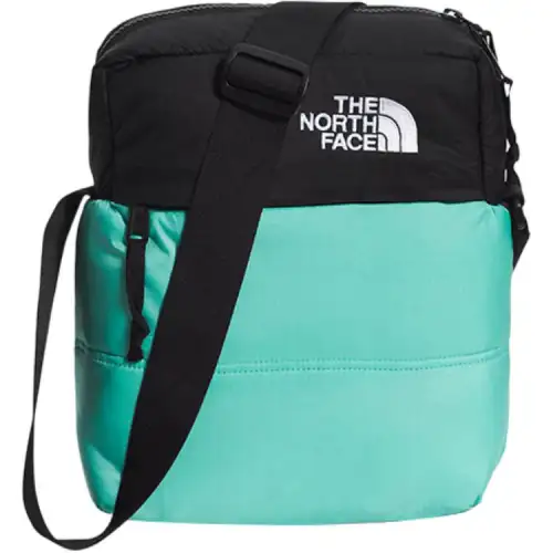 THE NORTH FACE Nuptse 7L Shoulder Bag, Crossbody Bag, Outdoor Bag Nylon Green & Black Unisex